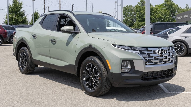 light green 2023 Hyundai Santa Cruz