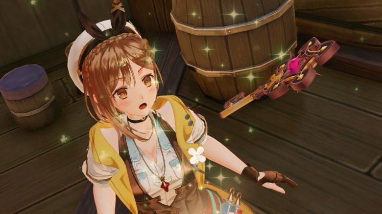 Ryza staring at key