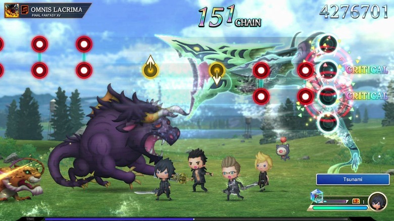 Characters fighting
