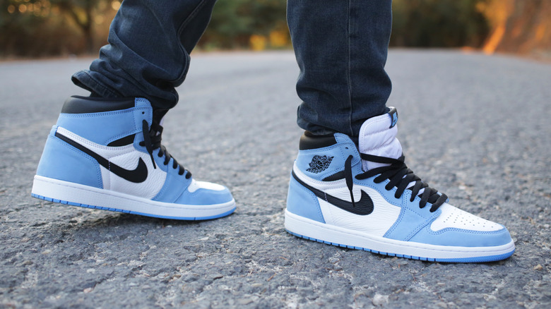 pair of nike shoes