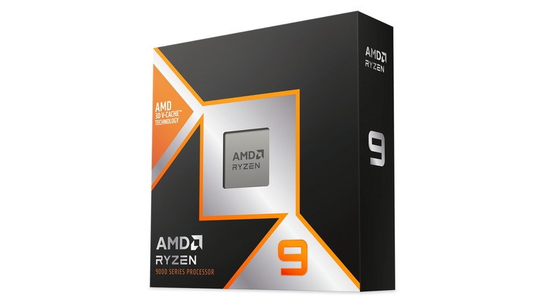 AMD Ryzen 9 9950X3D processor in packaging