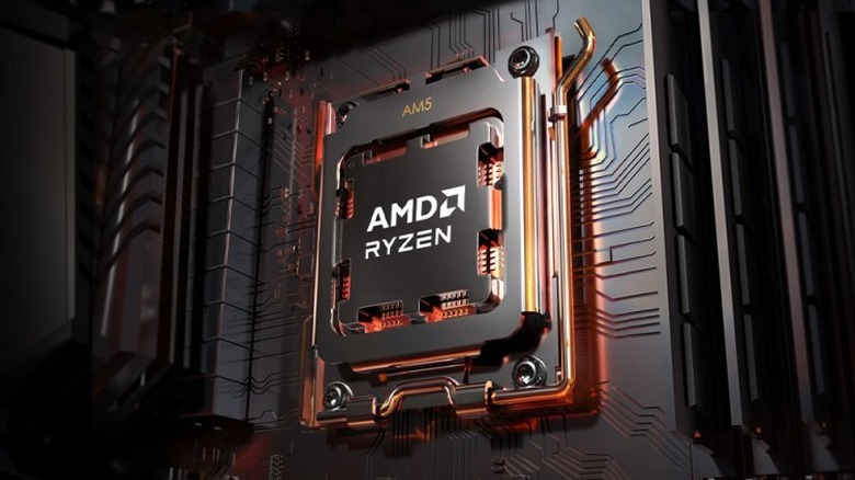 Visual representing AMD Ryzen processor