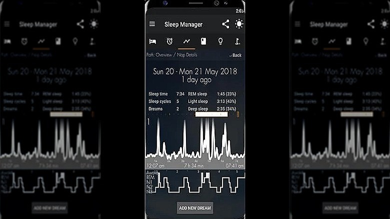 PrimeNap sleep manager screen