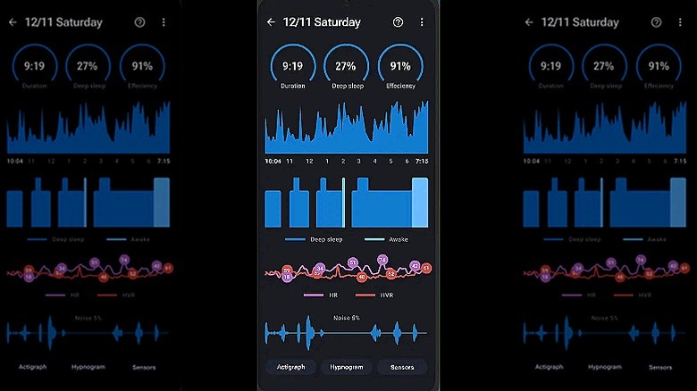 Sleep as Android sleep tracking screen