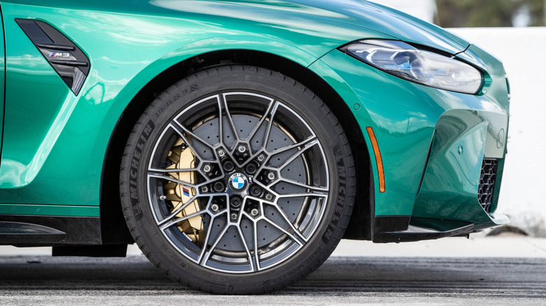 Michelin Pilot Sport 4S tire on BMW M3