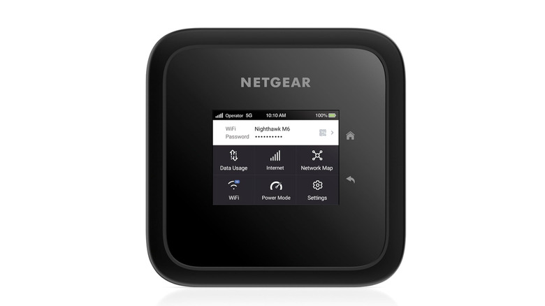 Netgear hotspot on white background