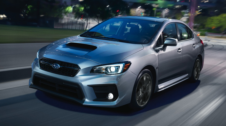 2020 Subaru WRX at night