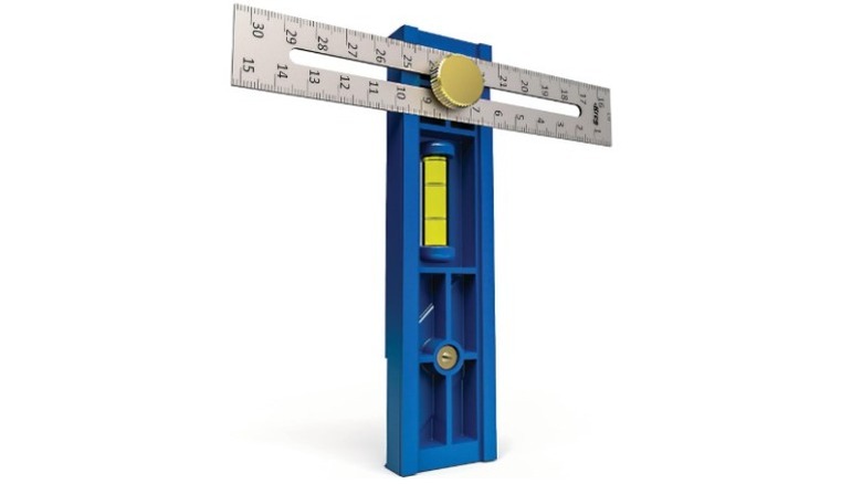 Blue multi-mark ruler tool