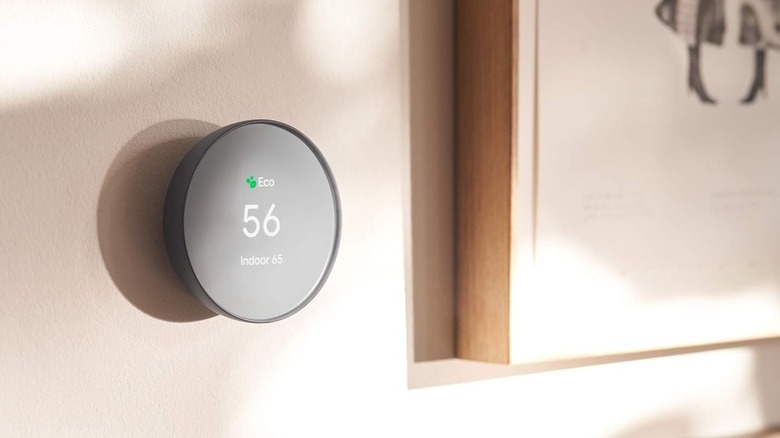 Google Nest Thermostat in Charcoal