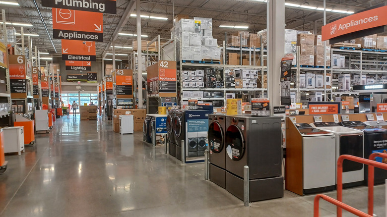 home depot store interior