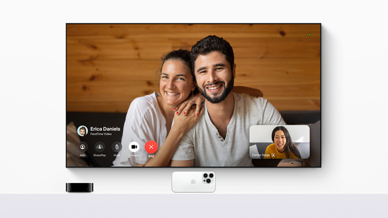 FaceTime calls on Apple TV.
