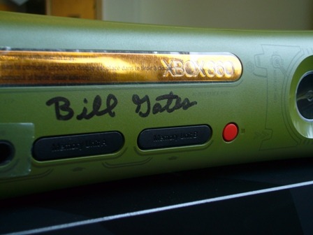 Bill Gates signed Halo 3 Xbox 360