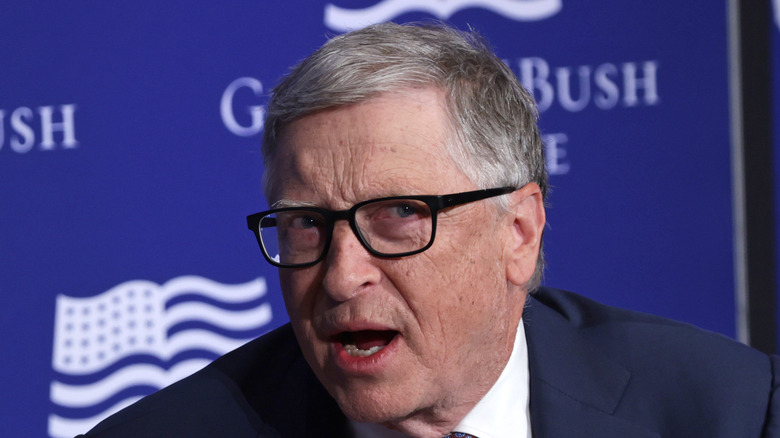 Bill Gates speaking at event 