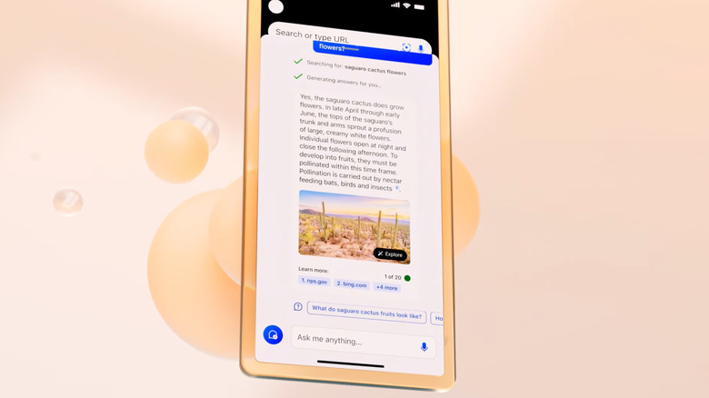 Bing AI chatbot image results