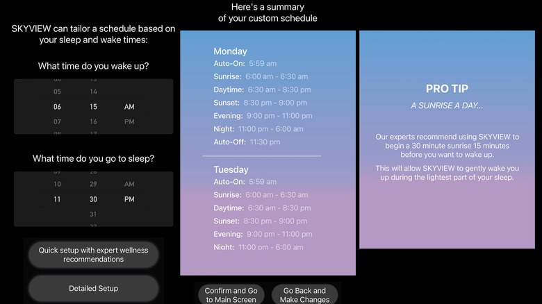 SkyView 2 Schedule Wizard