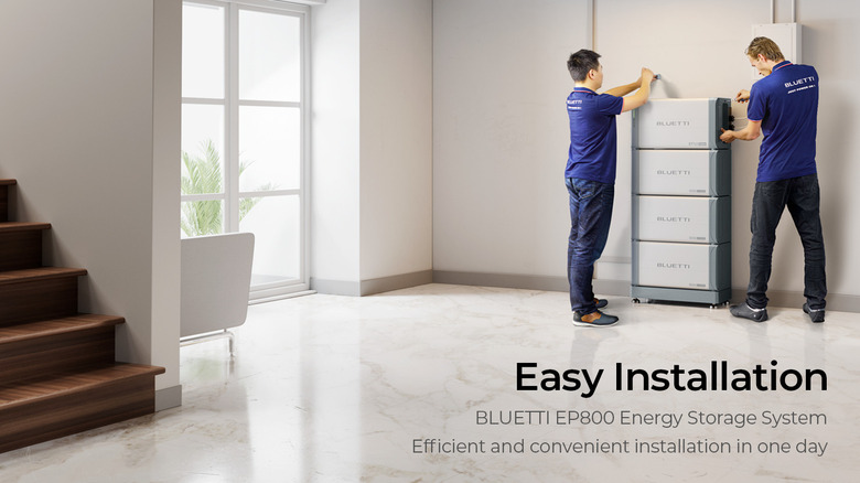 Bluetti EP800 Energy Storage System installation