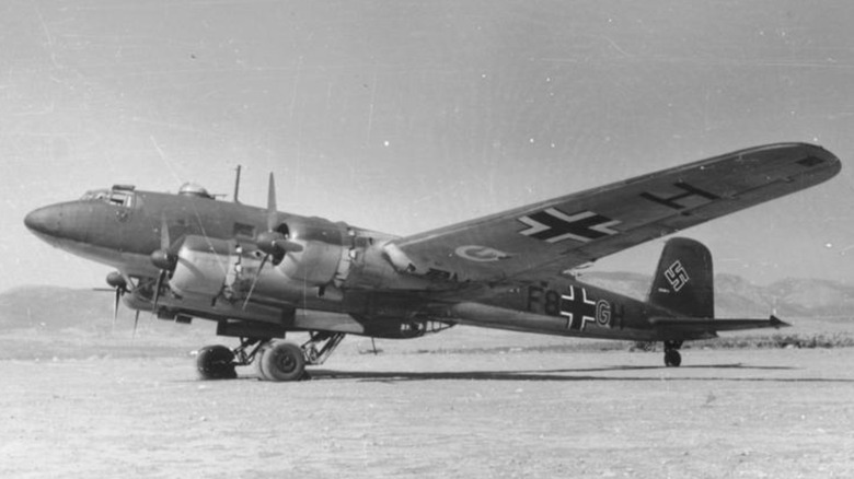 a Focke-Wulf Fw 200 Condor plane in Greece