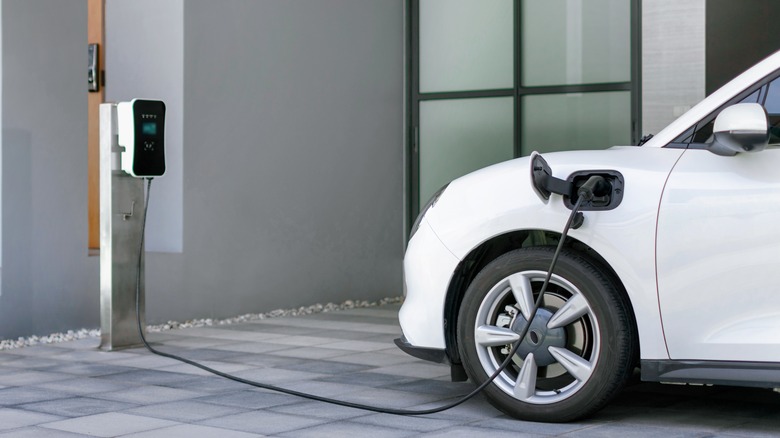 an electric vehicle charging