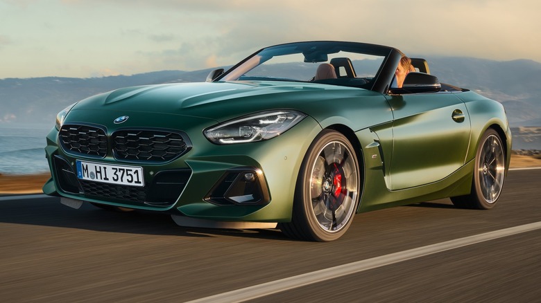 The 2025 BMW Z4 M40i Manual as viewed from the front