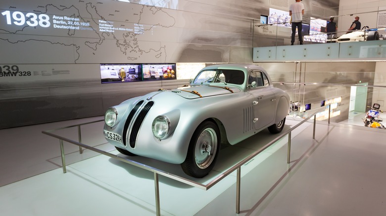Classic BMW model in museum