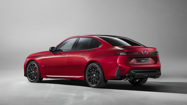 Red 2027 BMW 3 Series rear view