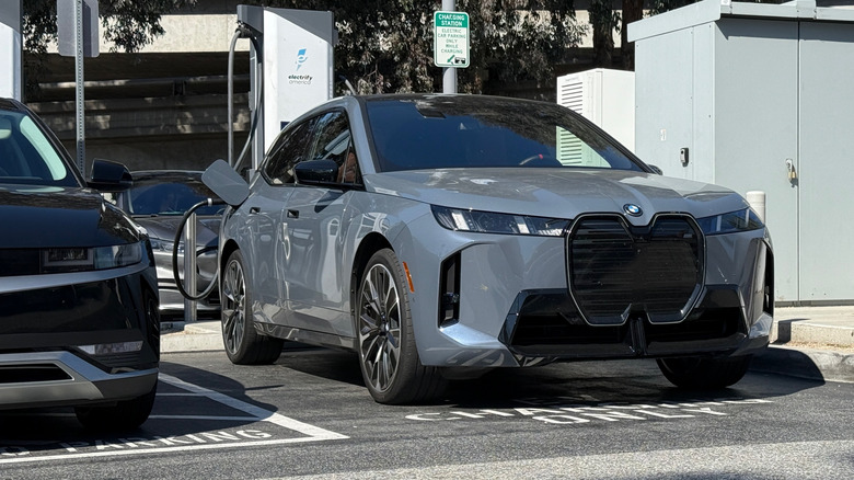 2026 BMW iX M70 at a charging station