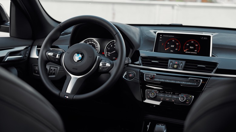 BMW car interior dashboard