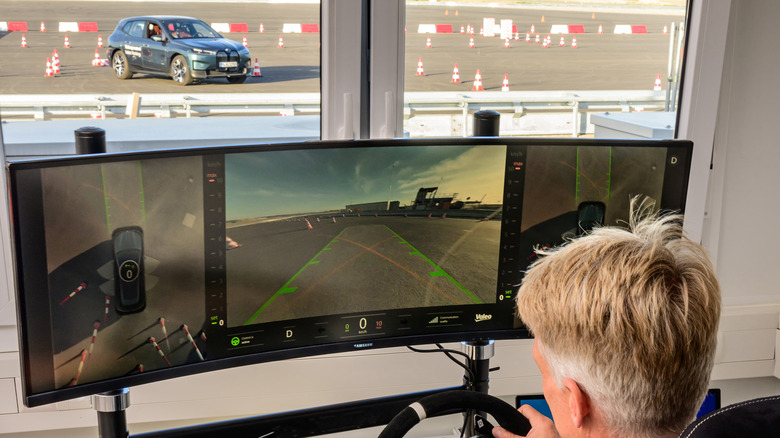 Driving the teleoperated test vehicle