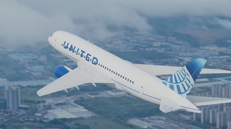Boeing 797 flying in the air