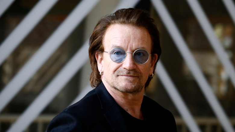 Bono wearing sunglasses