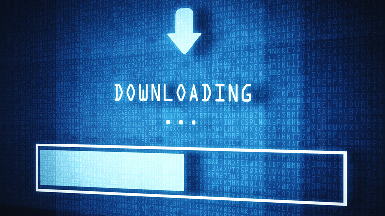 download bar filling