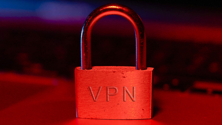 Depiction of a VPN service.
