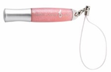 breast cancer lipgloss phone charm