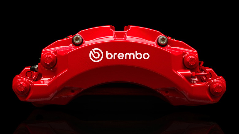 Side view of the Brembo Boldika calipers