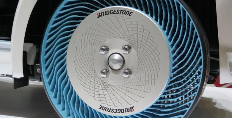 Bridgestone brings updated airless tires to Paris Auto Show