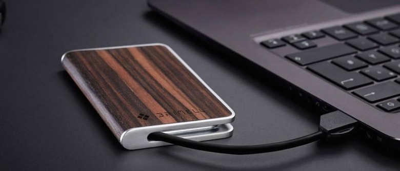 Brinell debuts external SSDs with wood, leather, steel trim