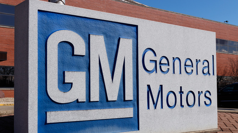 General Motors Logo and Signage at its Metal Fabricating Division