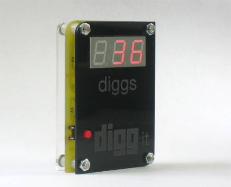 Digg button - black
