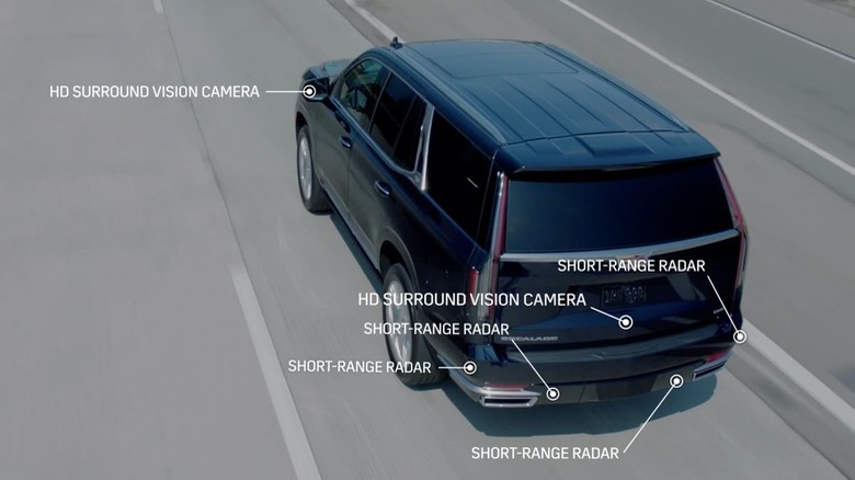 Escalade Super Cruise sensor suite