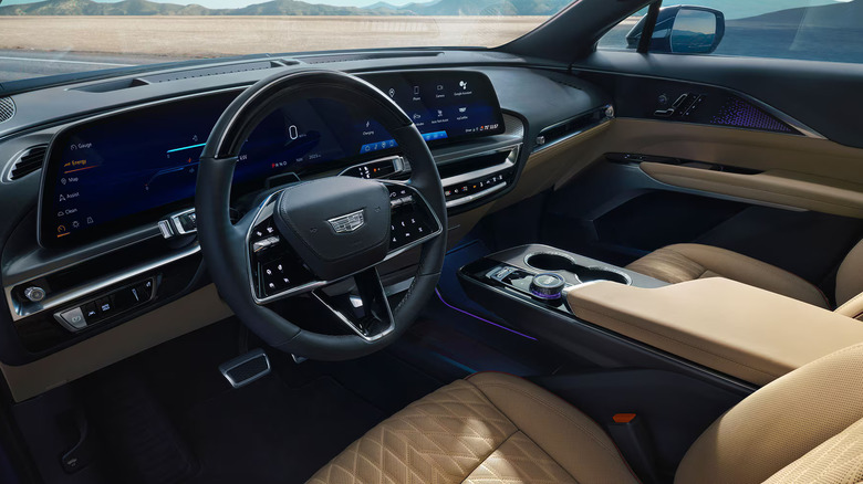 Interior of a Cadillac Lyriq