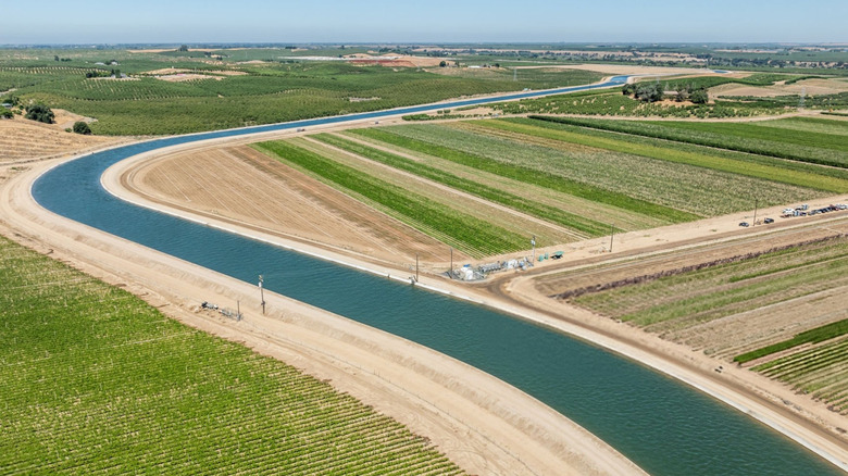 An irrigation canal in California