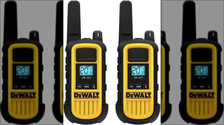 DeWalt walkie talkies