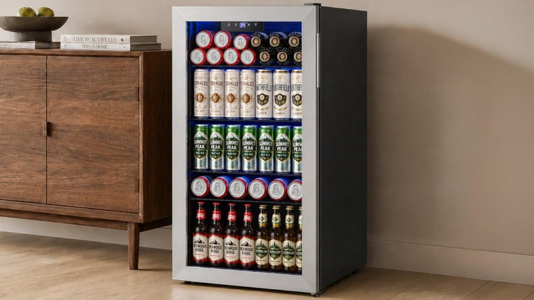 A shot of a beverage cooler