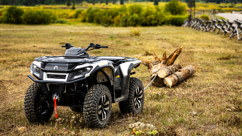 2026 Can-Am Outlander Electric towing logs