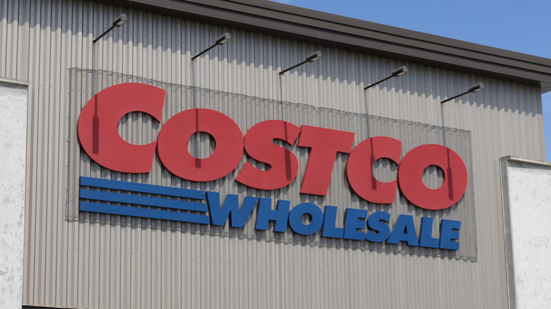 The front of a Costco location.