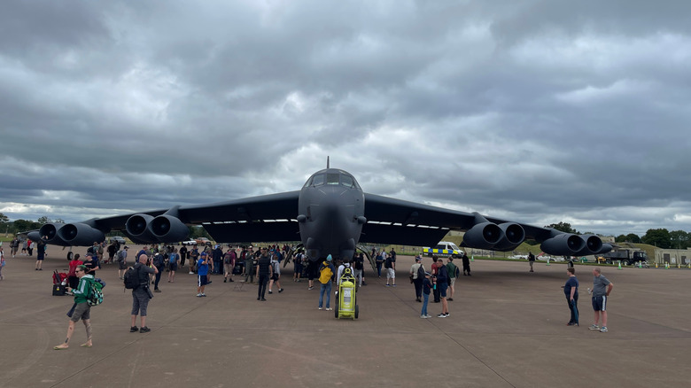 B-52 fafmily bomber at air show