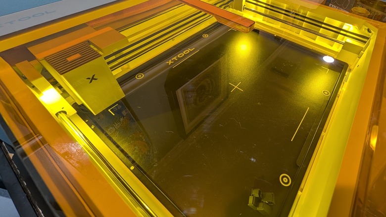 xTool M2 interior.