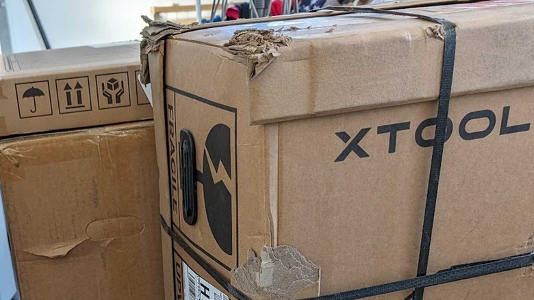 xTool boxes for shipping.