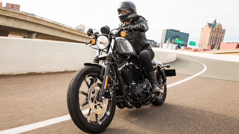 Person riding Iron 883