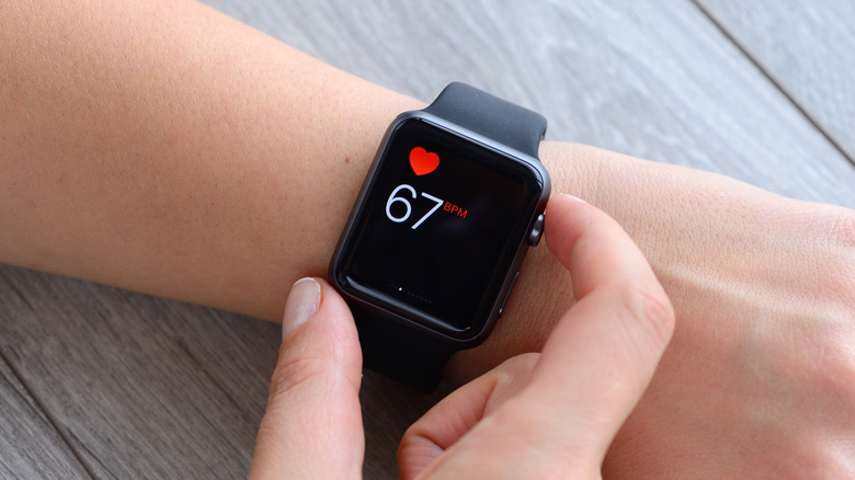 Apple Watch heart rate measurement